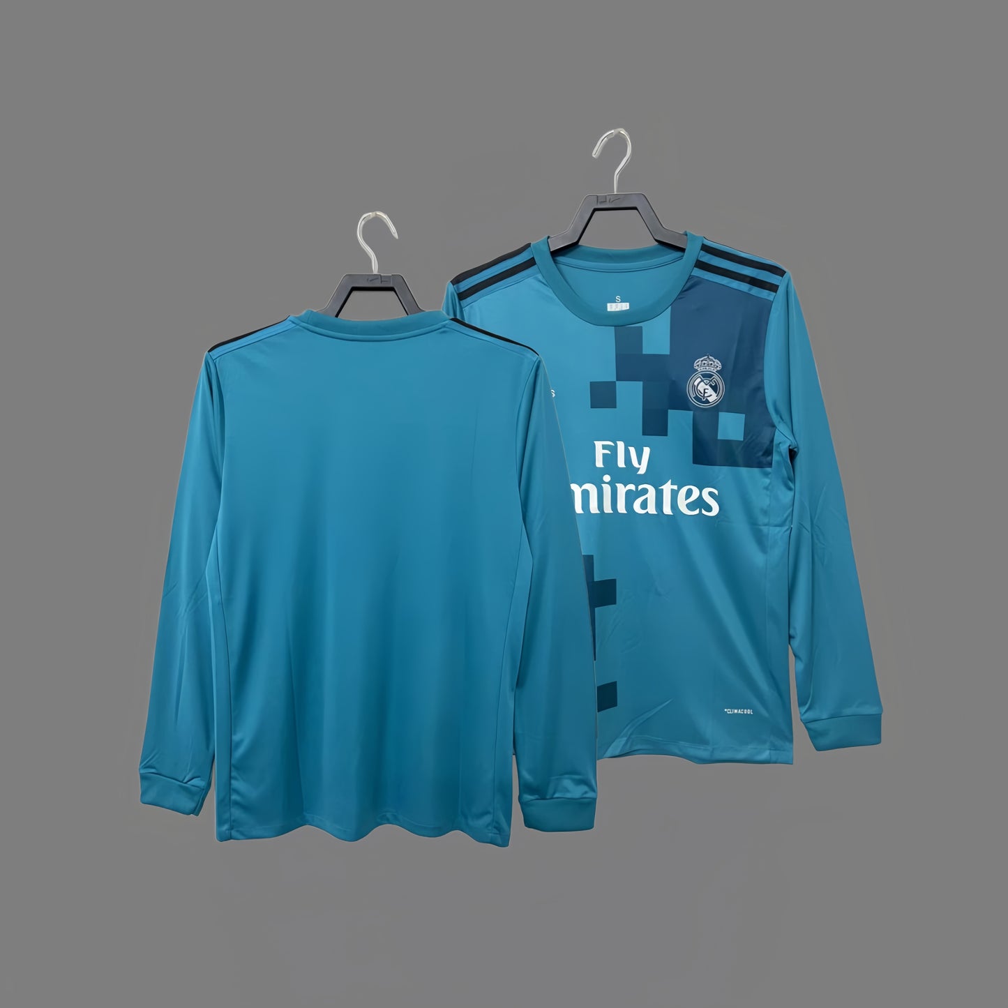 2017-2018 Real Madrid second away long-sleeved jersey Ronaldo classic retro football jersey