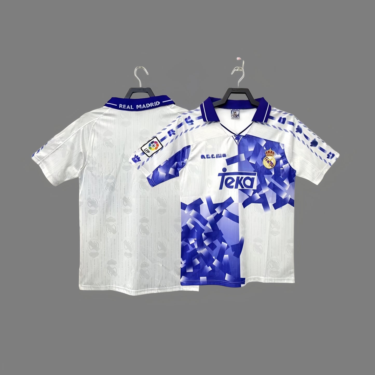 1996 Real Madrid second away jersey Raul Redondo classic retro football jersey