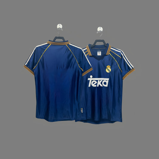 1998-2000 season Real Madrid second away classic retro football uniform Raul jersey