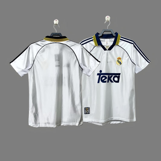 1998-2000 Real Madrid home jersey Raul Guti Redondo classic retro football jersey