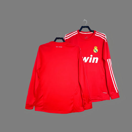 2011 Real Madrid second away long-sleeved jersey Ronaldo Kaka classic retro football jersey