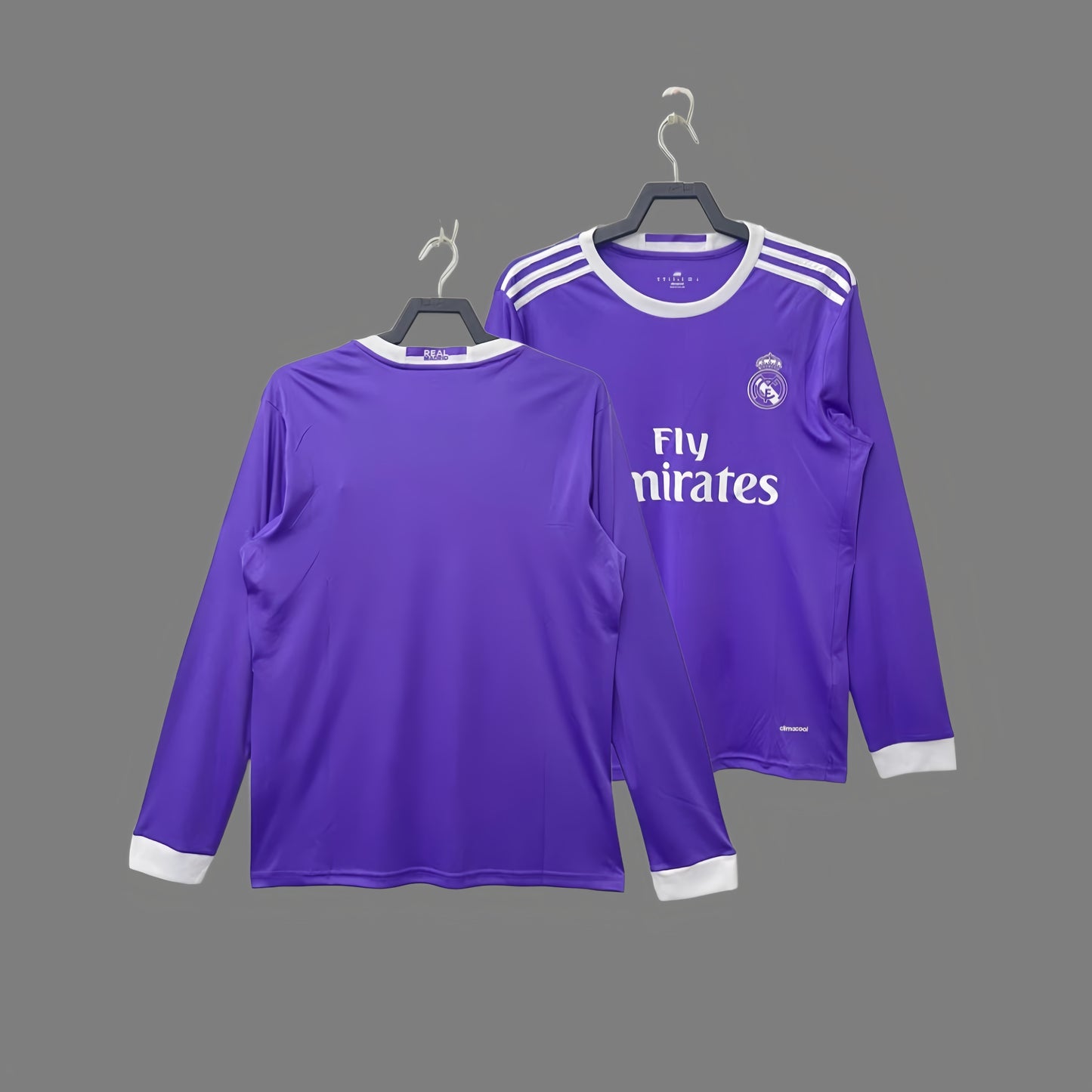 2016-2017 Real Madrid away long-sleeved jersey Ronaldo classic retro football jersey