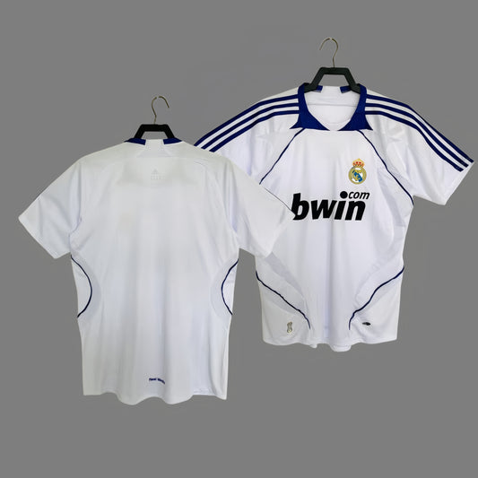 2007 Real Madrid home jersey Beckham classic retro football jersey